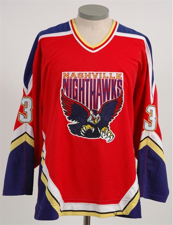 - CHL Nashville Nighthawks Game Used Jersey