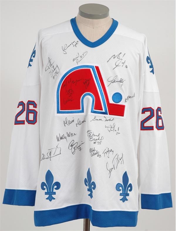Hockey - Peter Stastny Game Issued Team Signed Jersey