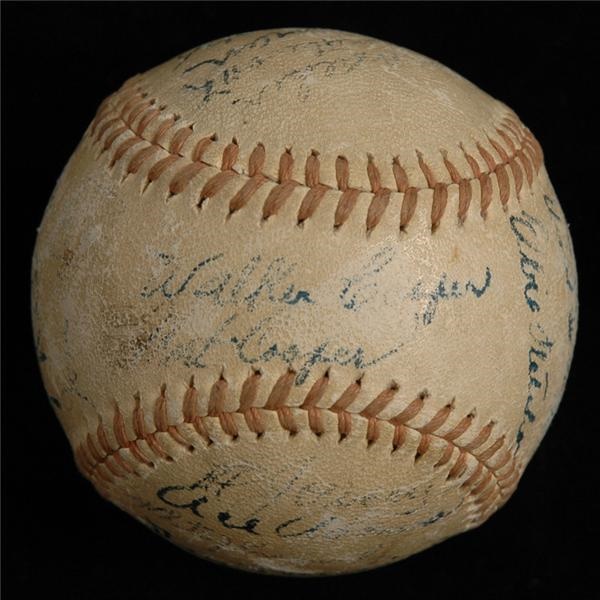 1943 NL All-Stars Signed Baseball