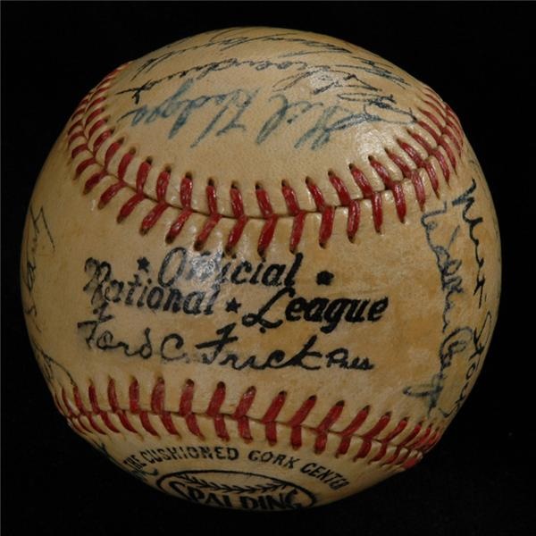1950 NL AllStars Signed Baseball