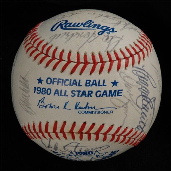 1980 NL All-Stars Signed Baseball
