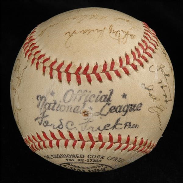 1946 NL All Stars Signed Baseball