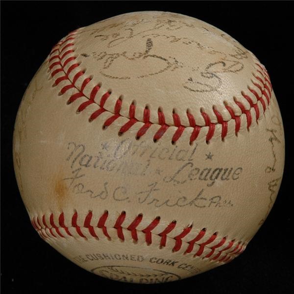 1949 NL All-Stars Signed Baseball