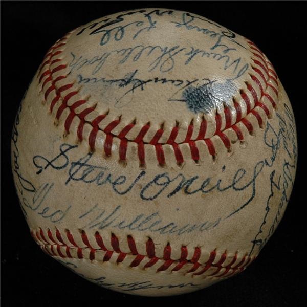 1947 AL AllStars Signed Baseball