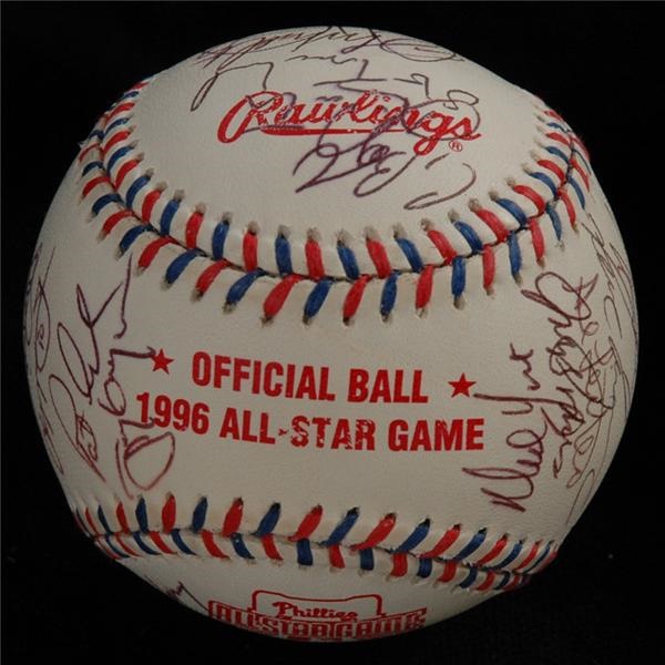 1996 NL All-Stars Signed Baseball