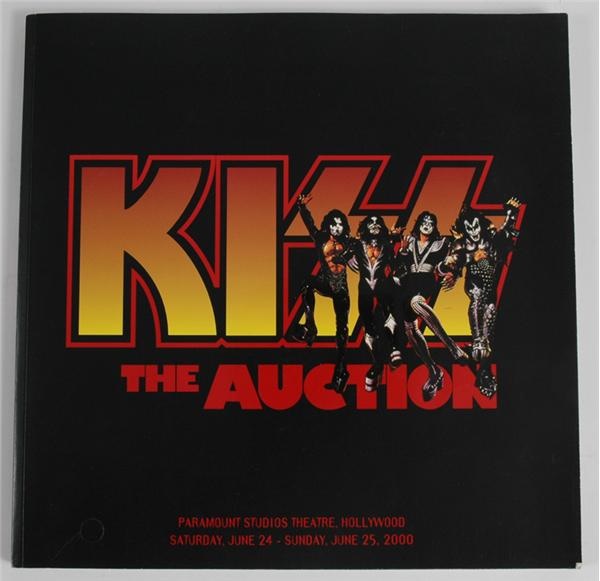 Rock And Pop Culture - Kiss Auction Catalogue Signed by Gene Simmons & Paul Stanley