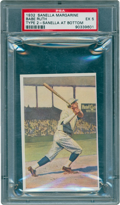 Cards - 1932 Sanella Margarine Babe Ruth Type II PSA 5 EX