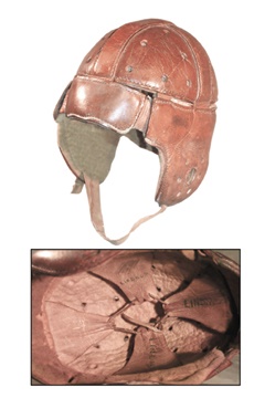 - 1920's Rare Leather Suspension Helmet