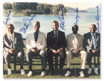 Baseball Memorabilia - Negro League Hall of Famers Signed Photograph