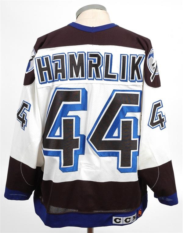 Hockey - 1993-94 Romam Hamrlik Game Used Autographed Jersey