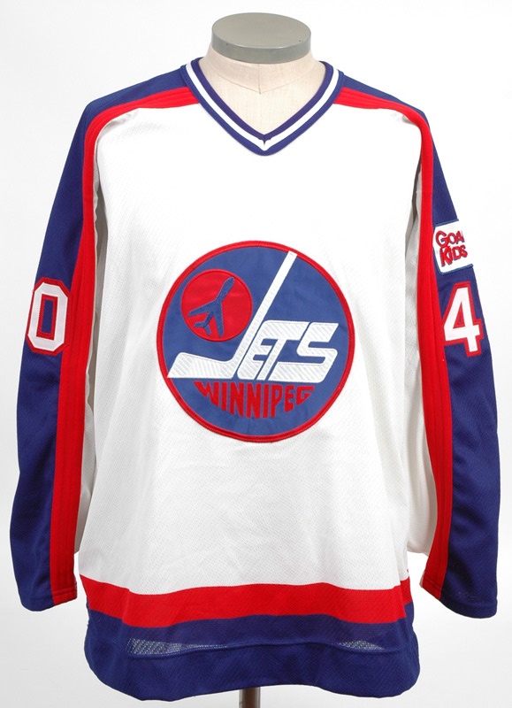 Hockey - Stephane Beauregard Game Worn Winnipeg Jets Jersey