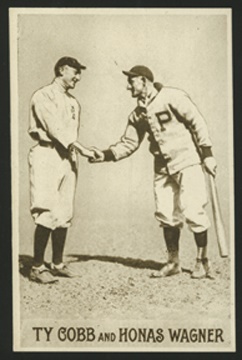 1910 Ty Cobb & Honus Wagner Postcard