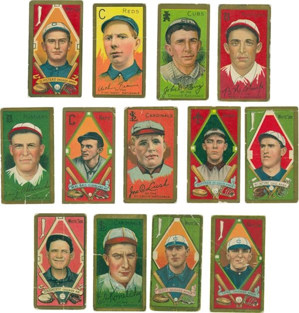 Collection of (13) lesser grade T205 Cards