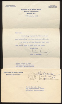 Historical - John F. Kennedy Signed Letter