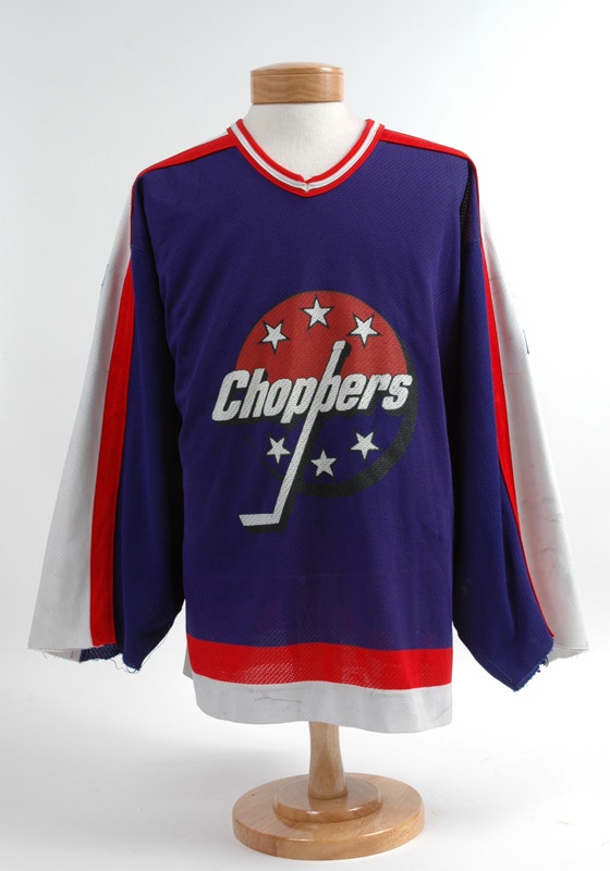- Albany Choppers (IHL) Game Worn Jersey #7