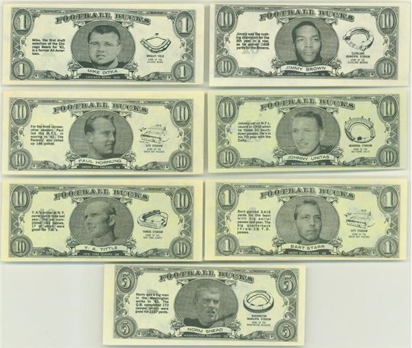 - 1962 Topps Football Bucks Set