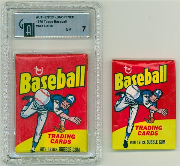 - 1975 Topps Regular & Mini Wax Packs (2)