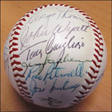 Boston Sports - 1967 Boston Red Sox Team Signed Baseball
