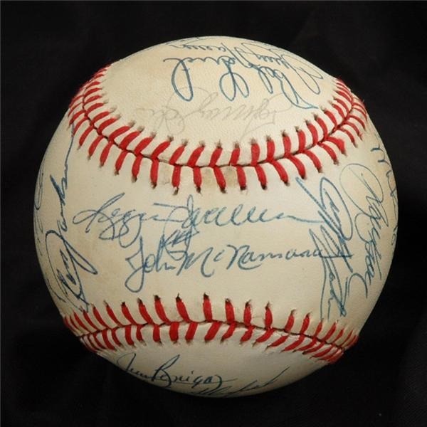 1984 California Angels Team Signed Baseball