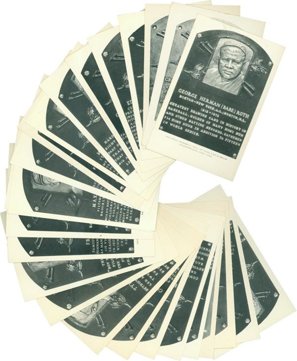 - 1936-63 b&w Hall of Fame Near Complete Postcard Set