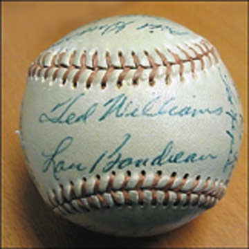 Ted Williams - 1954 Boston Red Sox Team Signed Baseball