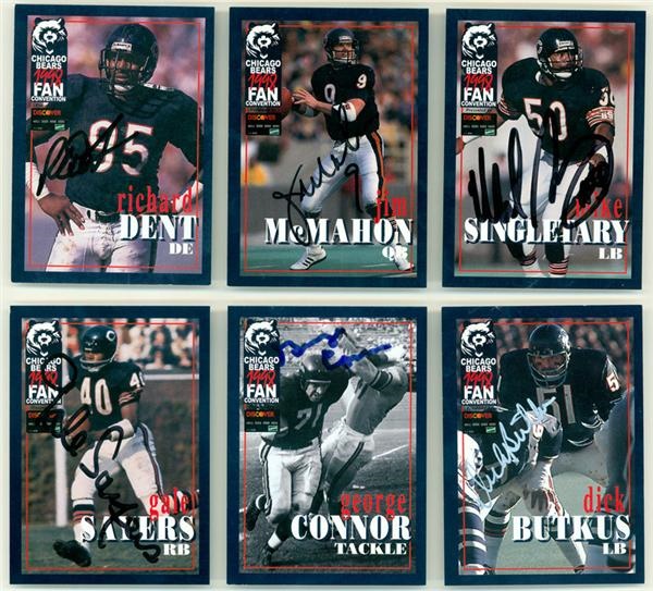 Bears Greats Full Set-Autographed Set