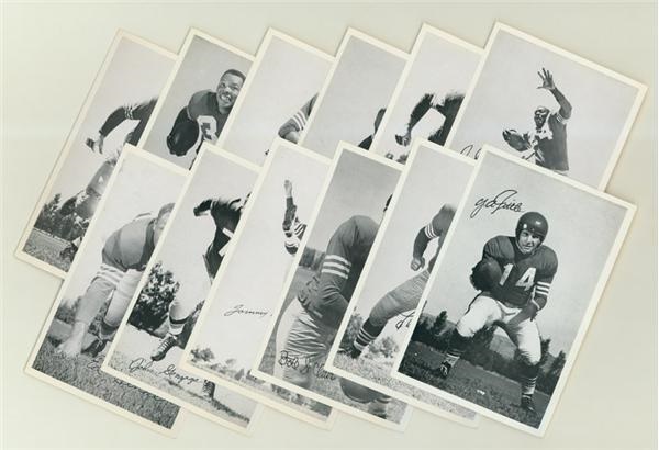 - 1959 49ers Team Issued Postcard Collection (35)