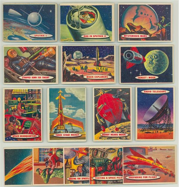 1958 Topps Space Race Cards-Complete Set