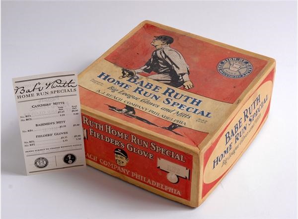 - 1920's Babe Ruth Special Glove Display Box