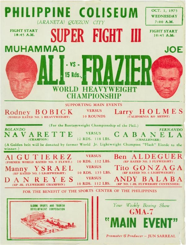 Best of the Best - The "Thrilla in Manila" Fight Poster