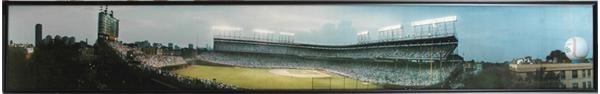 The Charlie Sheen Collection - 1988 Wrigley Field Panoramic Photo (artist signed)