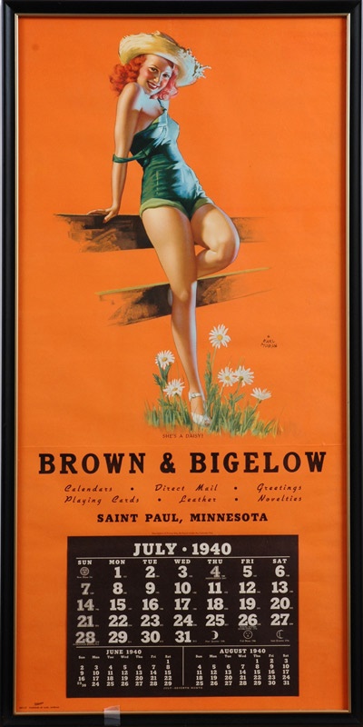 - 1940 Earl Moran Pin-Up Calendar