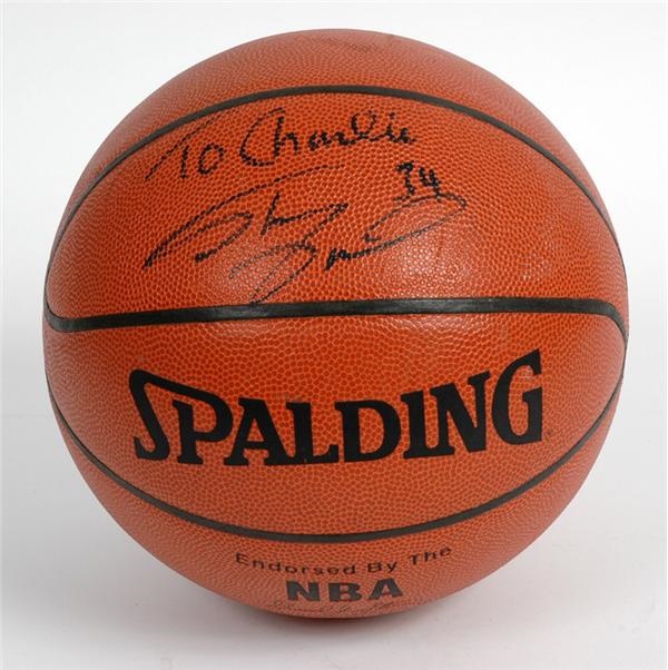 Early Shaquille O'Neal Autographed Basketball