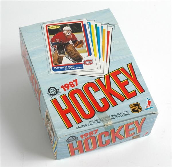 1986/87 OPC Hockey Wax Box