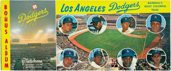 1962 Dodgers Postcard Book w/Koufax & Wills