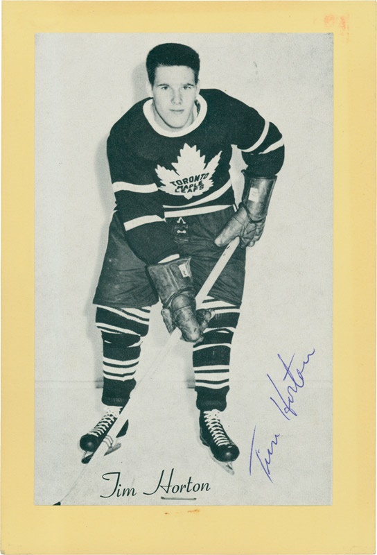 - Tim Horton Type 2 Signed Beehive Photo ( 4.5" x 6.75")