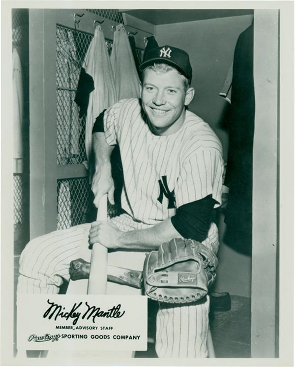 Mickey Mantle Rawlings Promotional Photo (8 x 10)