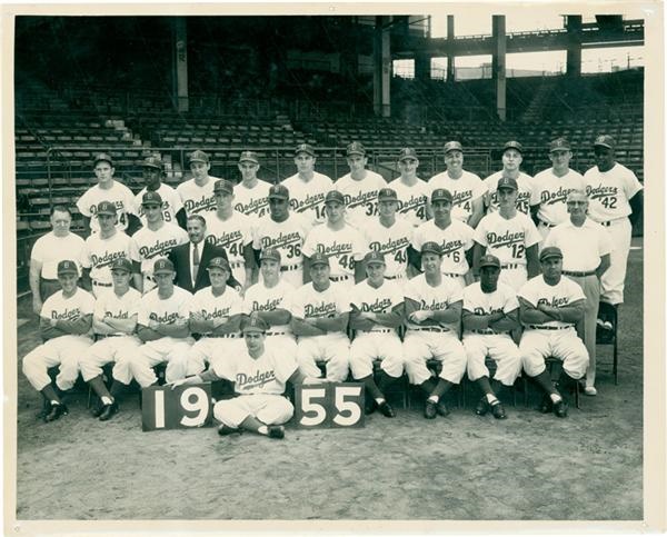 1955 Brooklyn Dodgers Team Photo