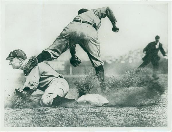 - Ty Cobb Sliding by Charles Conlon