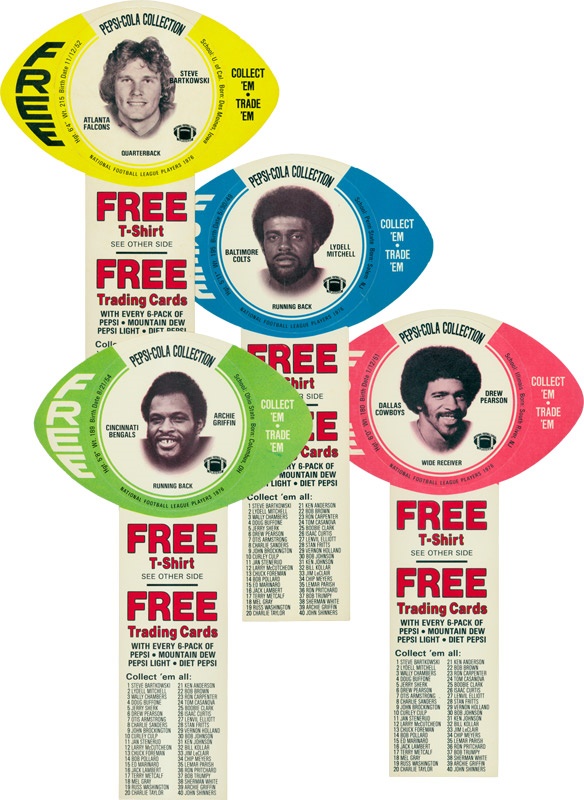 - 1976 Pepsi Football Cards Full Set