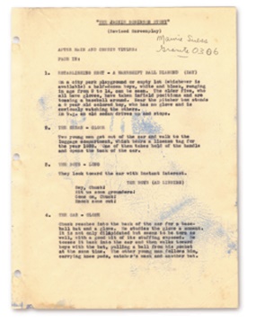 - Jackie Robinson's Personal Script for The Jackie Robinson Story