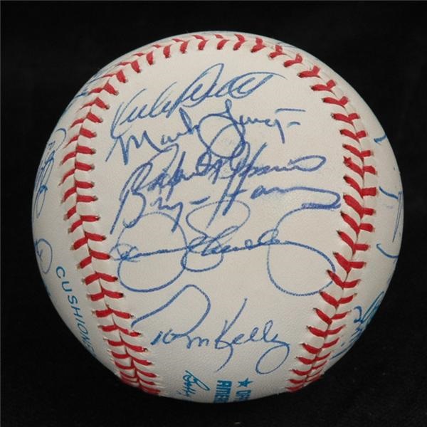 1991 AL All Star Team Signed Baseball