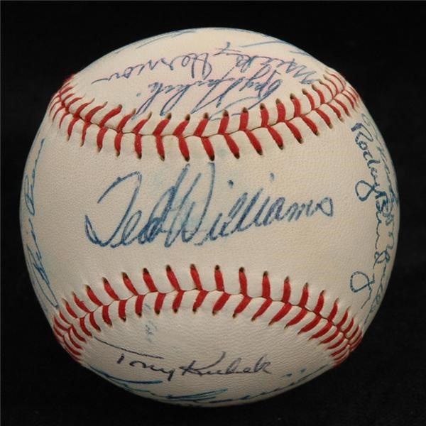 1958 AL AllStar Team Signed Baseball