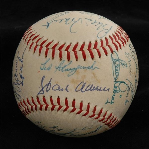 1956 NL All-Star Team Signed Baseball