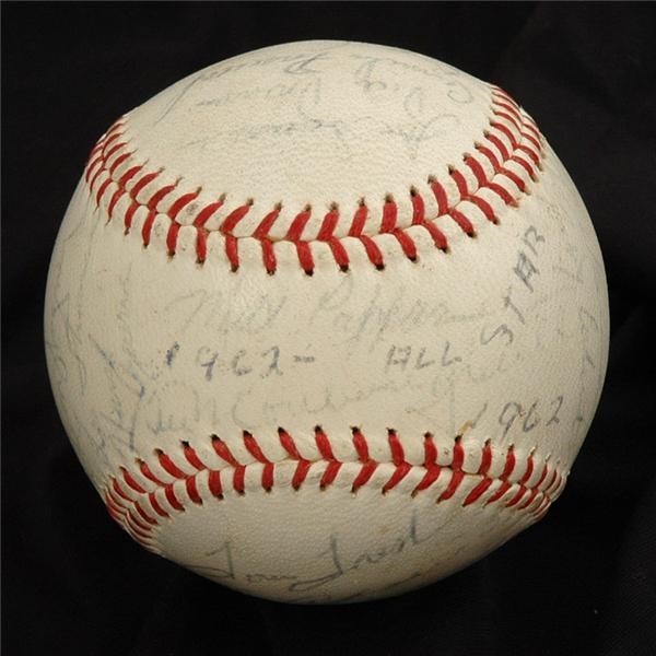 1962 AL All-Star Team Signed Baseball (1st Game)