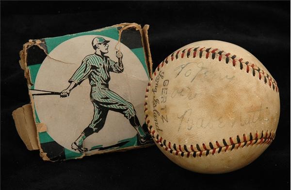 Autographs - Babe Ruth Single Signed Baseball