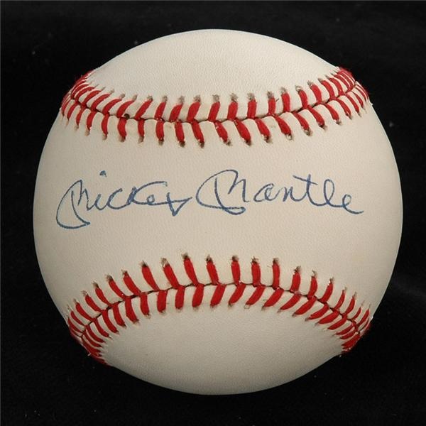 - Mickey Mantle Signed Baseball