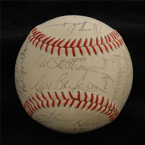 1971 NY Yankees Team Signed Baseball