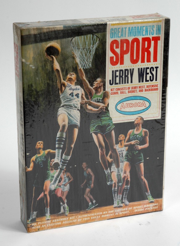 - Unopened 1965 Aurora Jerry West Model Kit