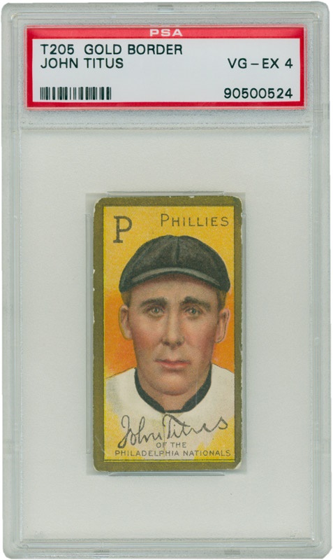 - T205 John Titus PSA VG-EX 4